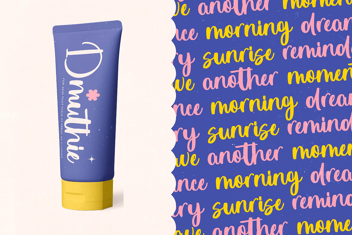 Dhaytime Bracket Bold Handwritten, a Script Font by Letterena Studios Script (Photo 14 of 20)