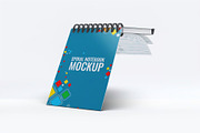 Spiral Notebook Mock-Up, a Product Mockup by DesignRushMarket (Thumbnail 8 of 8)