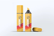 Highlighter Marker Pen Mock-Up, a Pens & Pencil Mockup by DesignRushMarket (Thumbnail 3 of 8)
