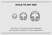 Lifestyle Outline Icons, an Outline Icon by Tekuni (Thumbnail 2 of 6)