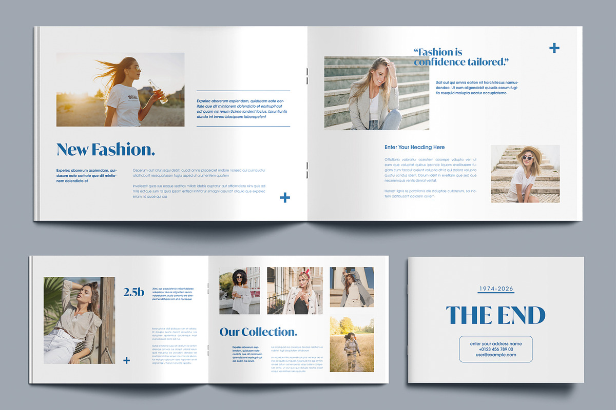 Elegant Fashion Magazine Layout preview 6