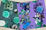 Blue vintage seamless patterns, a Pattern Graphic by NastiaDesignsPrints (Thumbnail 6 of 10)