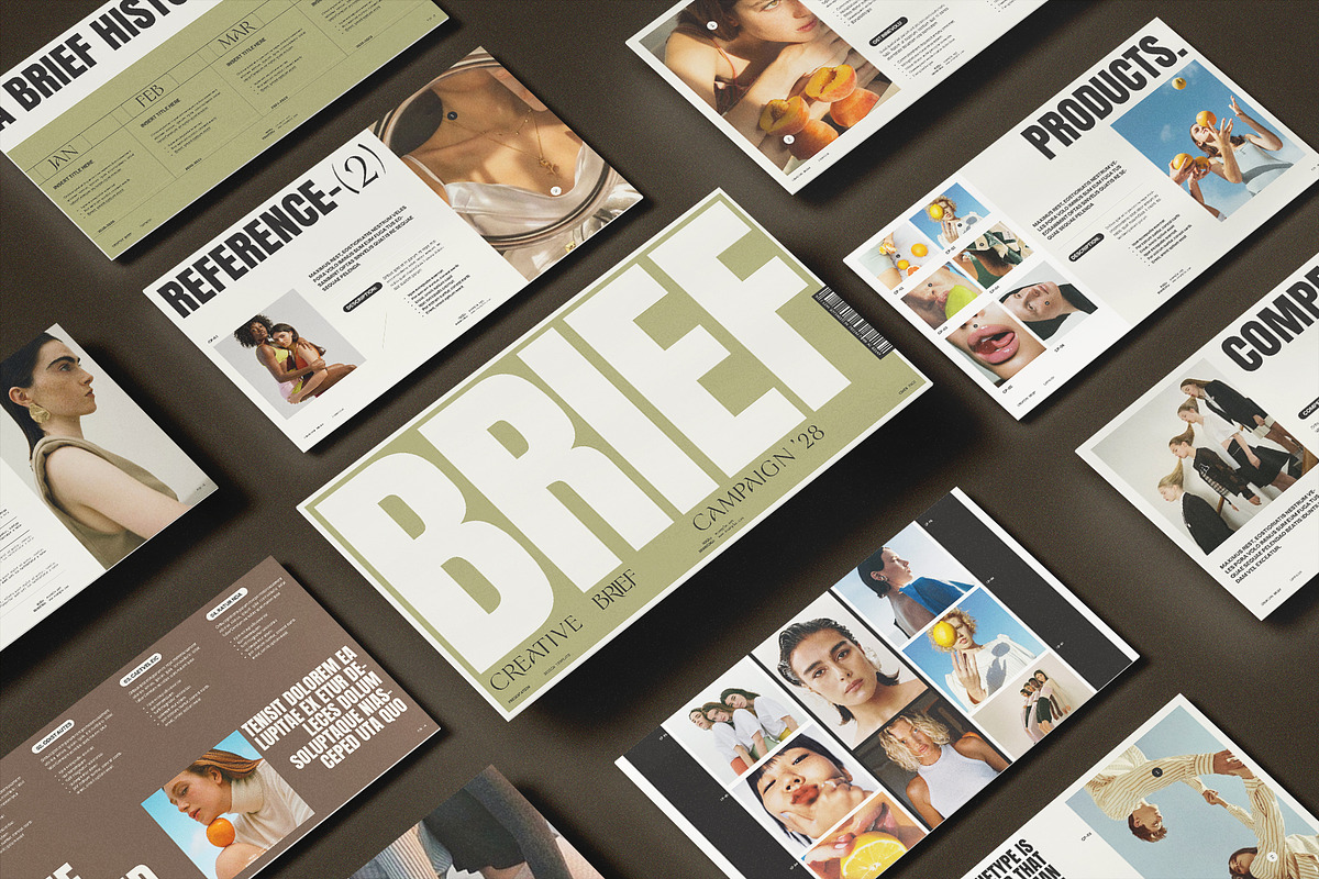 HUGE | Creative Brief Campaign, a Presentation Template by ArtisanaAura