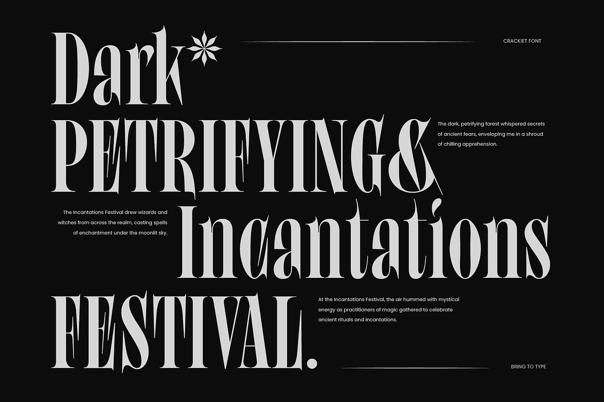 Crackiet - Modern Condensed Font, a Font by Bring To Type (Photo 3 of 12)