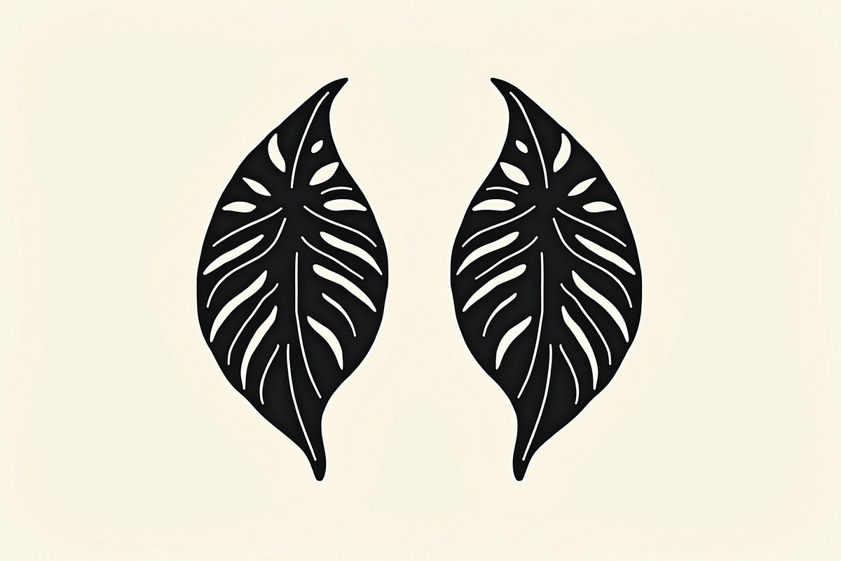 Leaf Earring Silhouette Bundle, an Object Graphic by Creativeshirt (Photo 11 of 16)