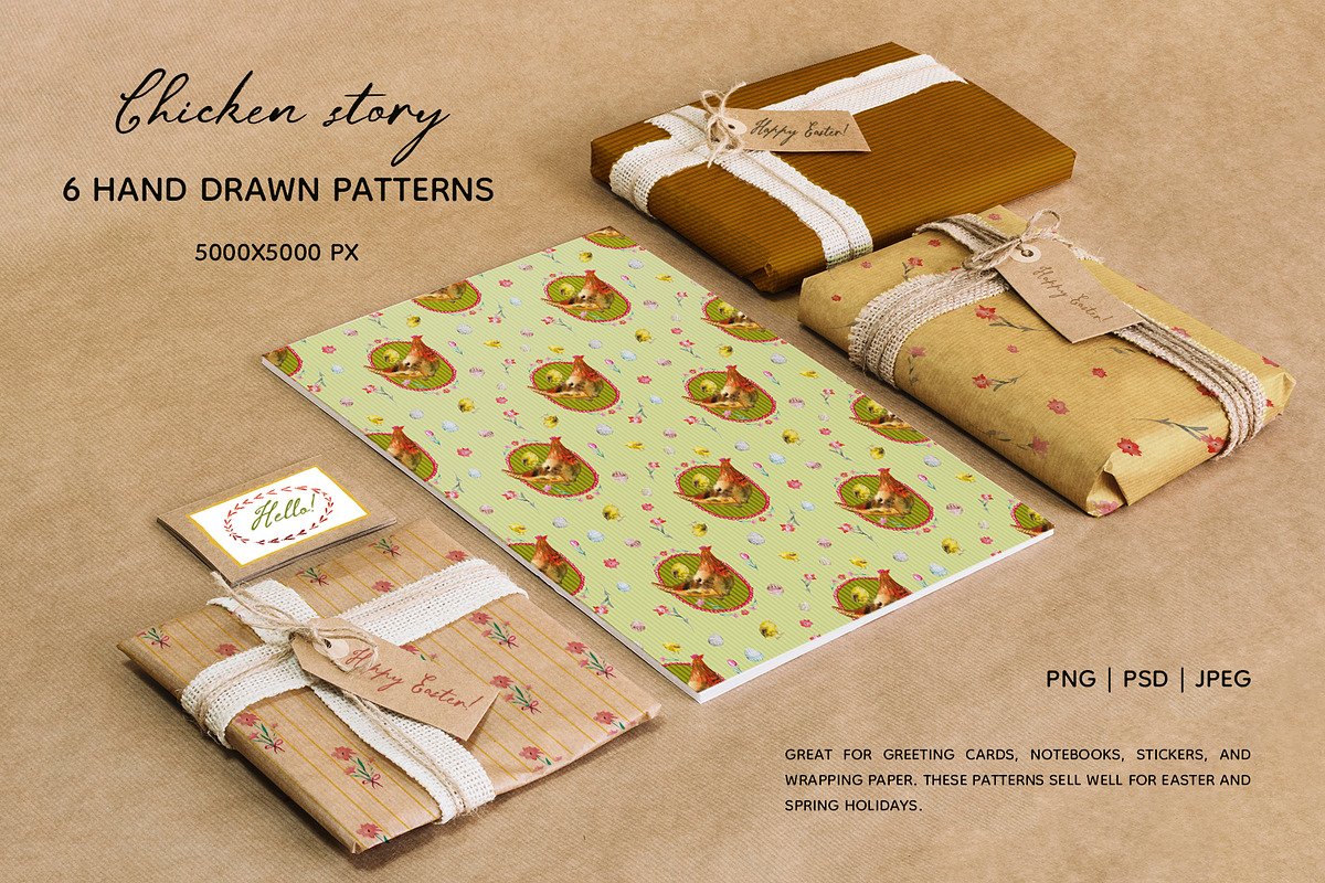 Chicken Easter seamless patterns, a Pattern Graphic by Vero Arts (Photo 9 of 12)