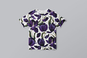 Black Tulips Seamless Pattern, a Pattern Graphic by MarynaPetrovska (Thumbnail 8 of 19)