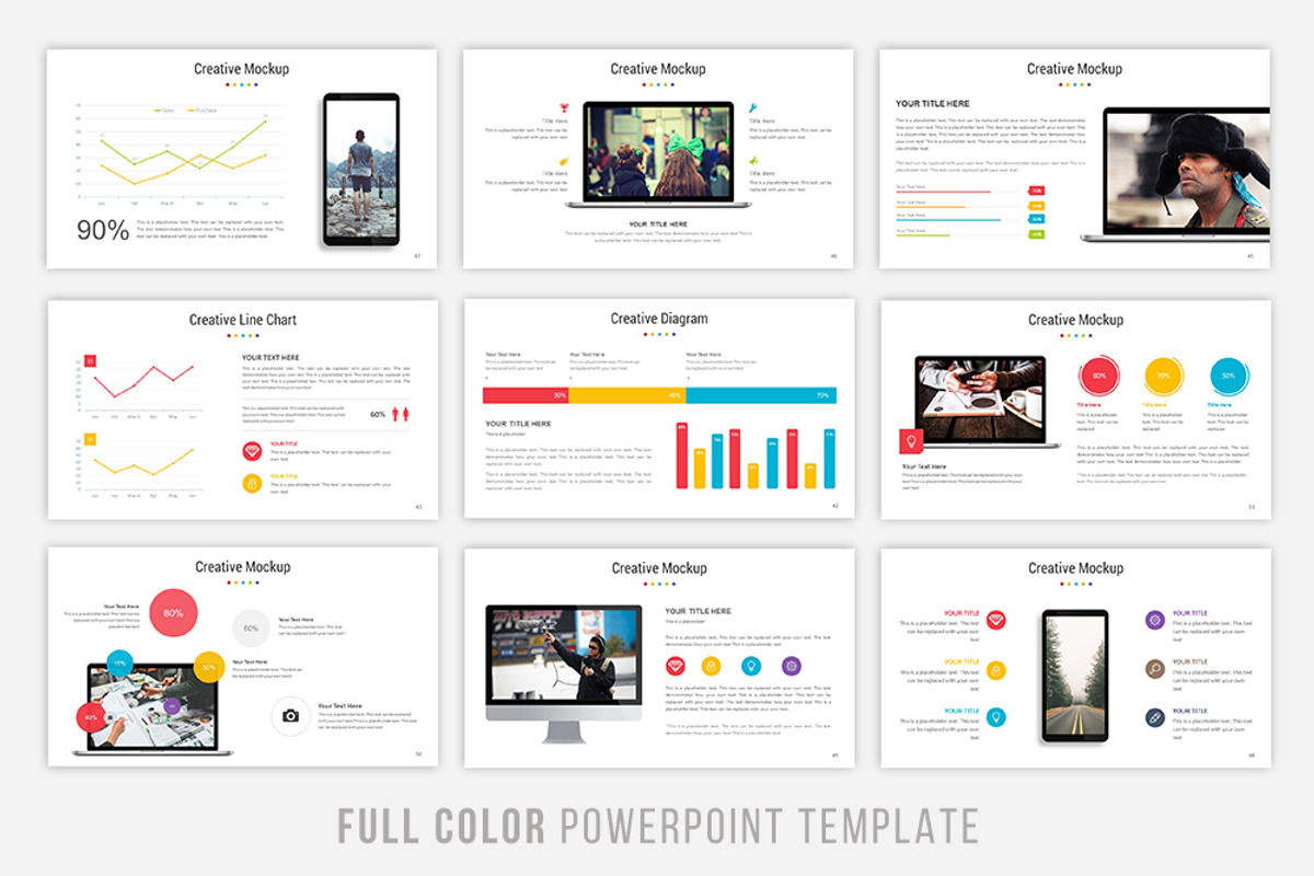Full Color Powerpoint Template, a Presentation Template by Brandearth RRGraph (Photo 7 of 8)