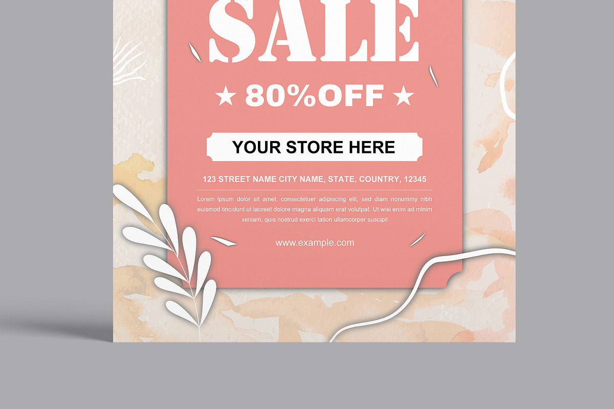 Winter Sale Flyer Template, a Flyer Template by MightyDesign (Photo 5 of 8)