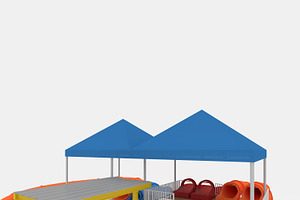 3D Model Waterpark Slide 14