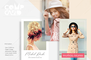 3 Fashion Comp Card Template