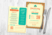 Indian Restaurant Menu Template, a Flyer Template by BrandPacks (Thumbnail 3 of 5)