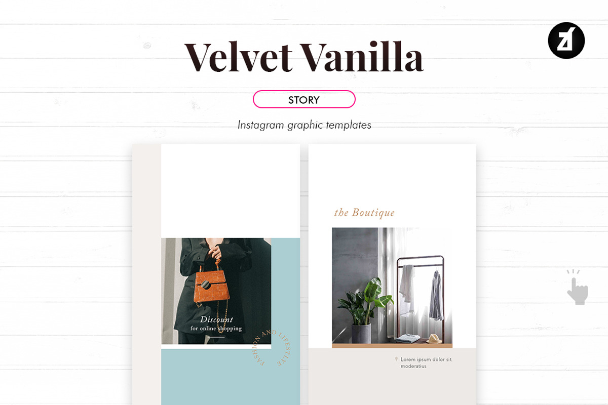 Velvet vanilla social media template, a Social Media Template by Chanut is industries (Photo 6 of 8)