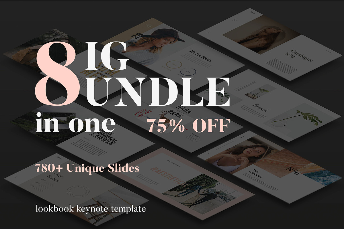 Lookbook Keynote Big Bundle, a Presentation Template by Elokka Std. (Photo 2 of 10)