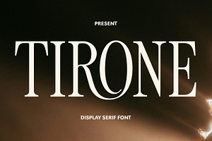 Tirone - Display Serif Font, a Font by Viswell