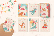 Dinosaur's birthday party, an Animal Illustration by Anna Summer (Thumbnail 7 of 11)