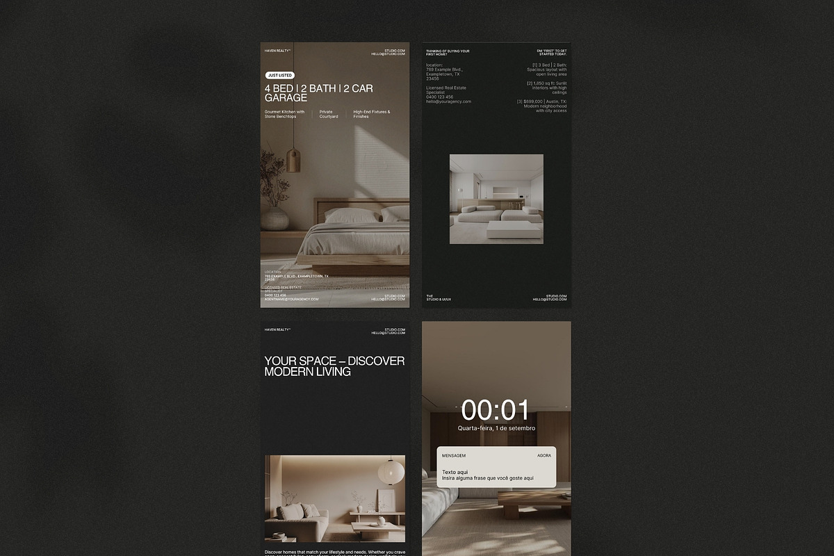 Real Estate Instagram Templates, a Social Media Template by Prapti Design (Photo 9 of 10)