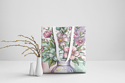 Watercolor Patchwork Blooms, a Background Graphic by Curve Design (Thumbnail 4 of 7)
