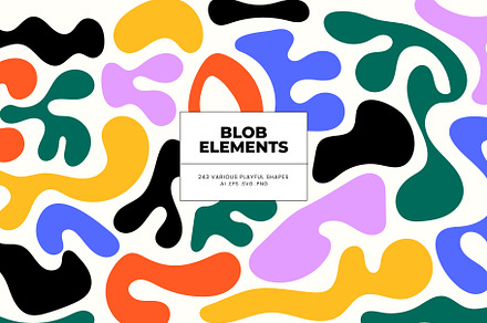 Blob Elements – 243 Organic Shapes