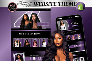 Shopify Theme, Website Banners Hairs, a Shopify Template by Foedesigner
