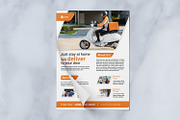 Delivery Service Flyer, a Flyer Template by retrographix (Thumbnail 2 of 3)