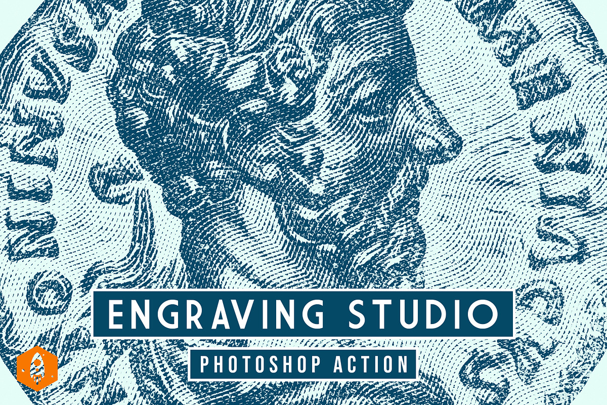 Engraving Studio Hatching Effect, an Action Add-On by DesignRocket (Photo 1 of 9)
