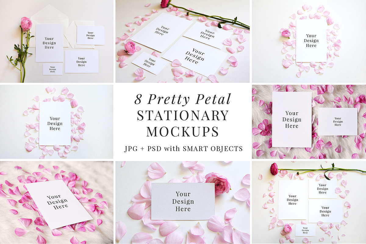 PrettyPetal Stationary Mockup Bundle, a Print Template by Barn Owl Studio (Photo 1 of 10)