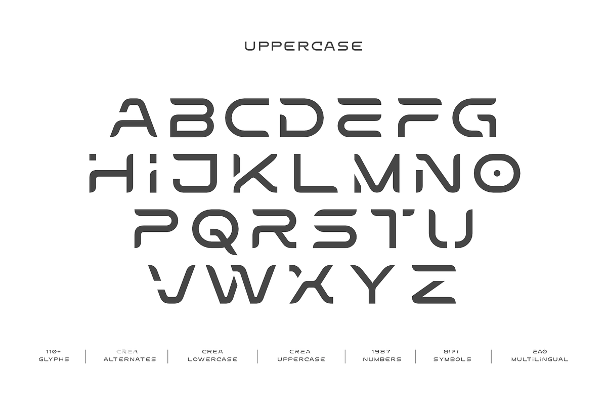 Egos-Futuristic Sci-Fi Display Font, a Sans Serif Font by Linecreative (Photo 3 of 10)