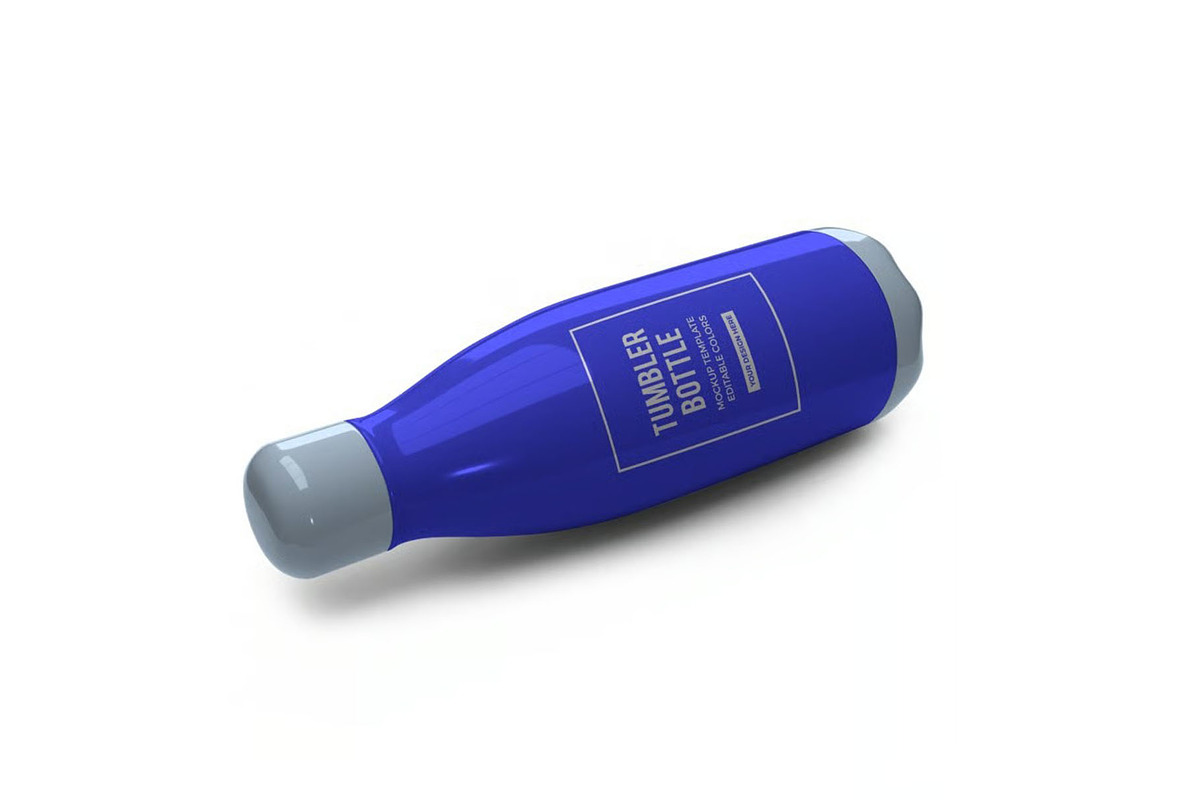 Tumbler Drink Bottle Mockup Template, a Household Mockup by DesignRushMarket (Photo 6 of 11)