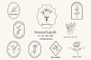 Botanical Logo Kit, a Branding & Logo Template by jessicamdesign (Thumbnail 1 of 4)