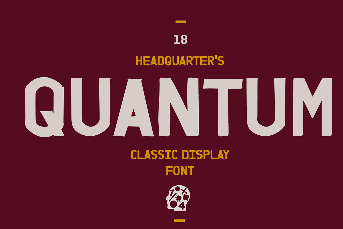 QUANTUM, a Sans Serif Font by Headquarters (Photo 1 of 3)