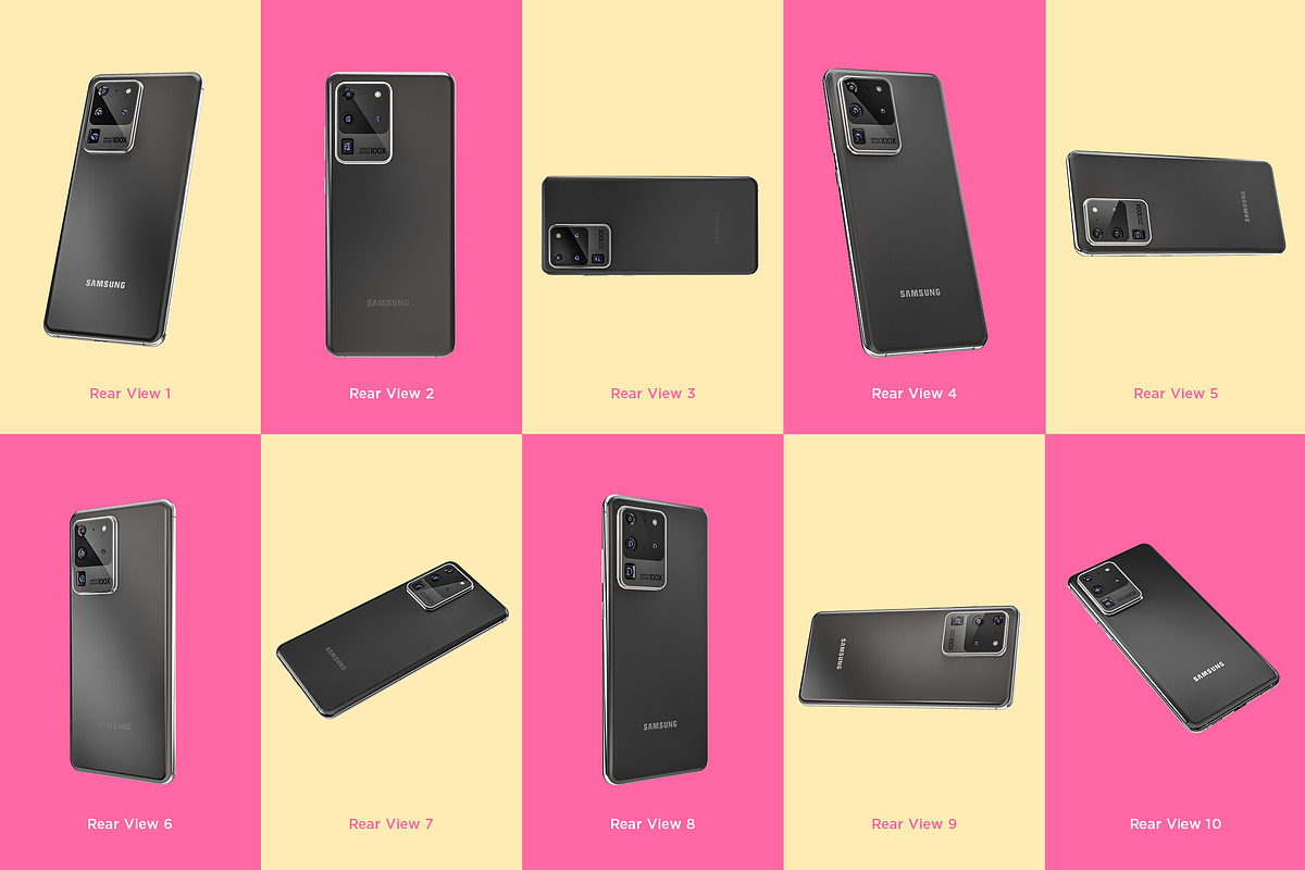 Samsung Galaxy S20 Ultra Mockup, an iPhone Mockup by illustrated (Photo 9 of 9)