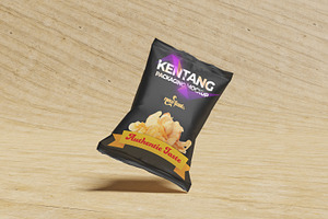 Chips Pouch Packaging Mockup