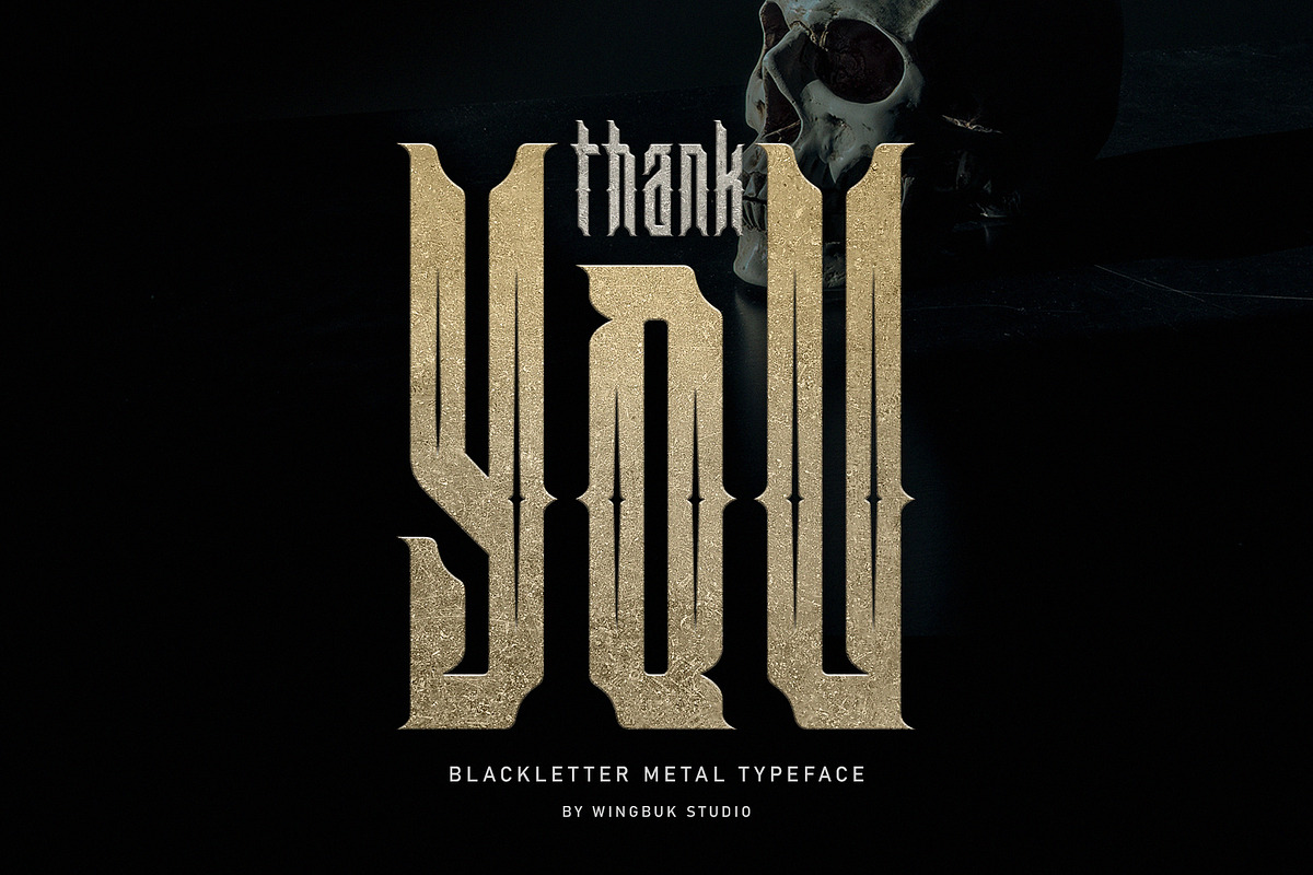 Bindas | Blackletter Font, a Blackletter Font by WingBuk (Photo 7 of 8)