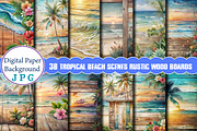 Tropical Beach Scenes Rustic Wood, a Background Photo by Wow Magic (Thumbnail 2 of 2)