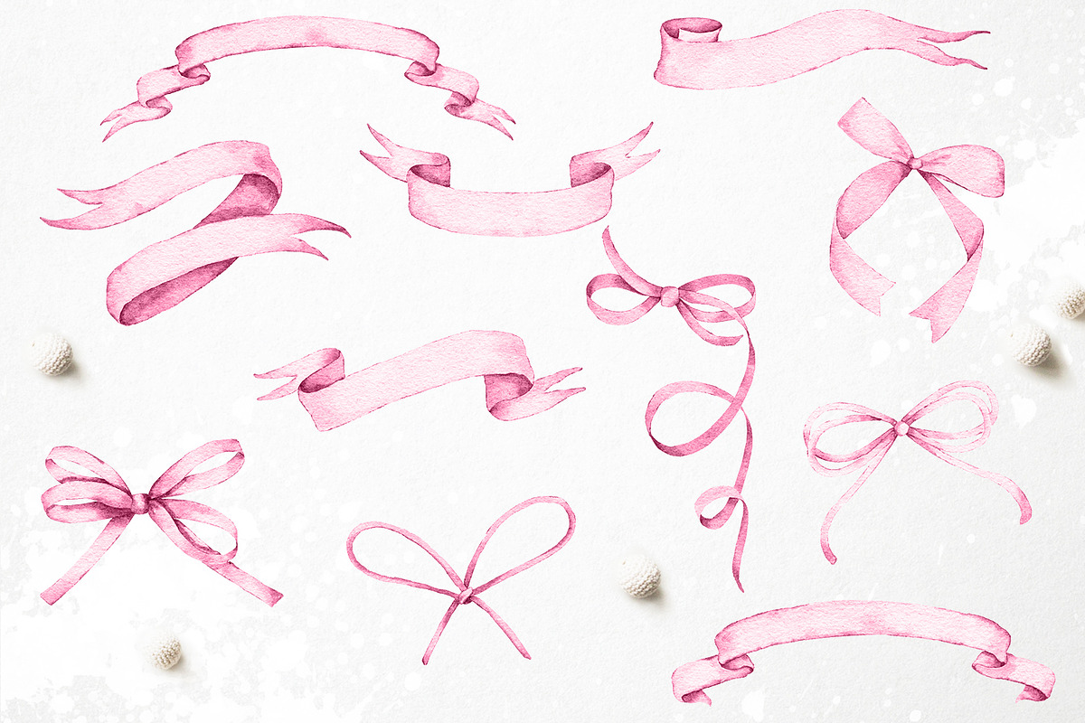 Watercolor Ribbons & Banners - PNG, an Object Graphic by PixelJungle (Photo 4 of 4)