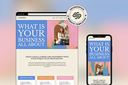 Squarespace Website template, a Squarespace Template by Ciel Lumiere (Thumbnail 1 of 8)