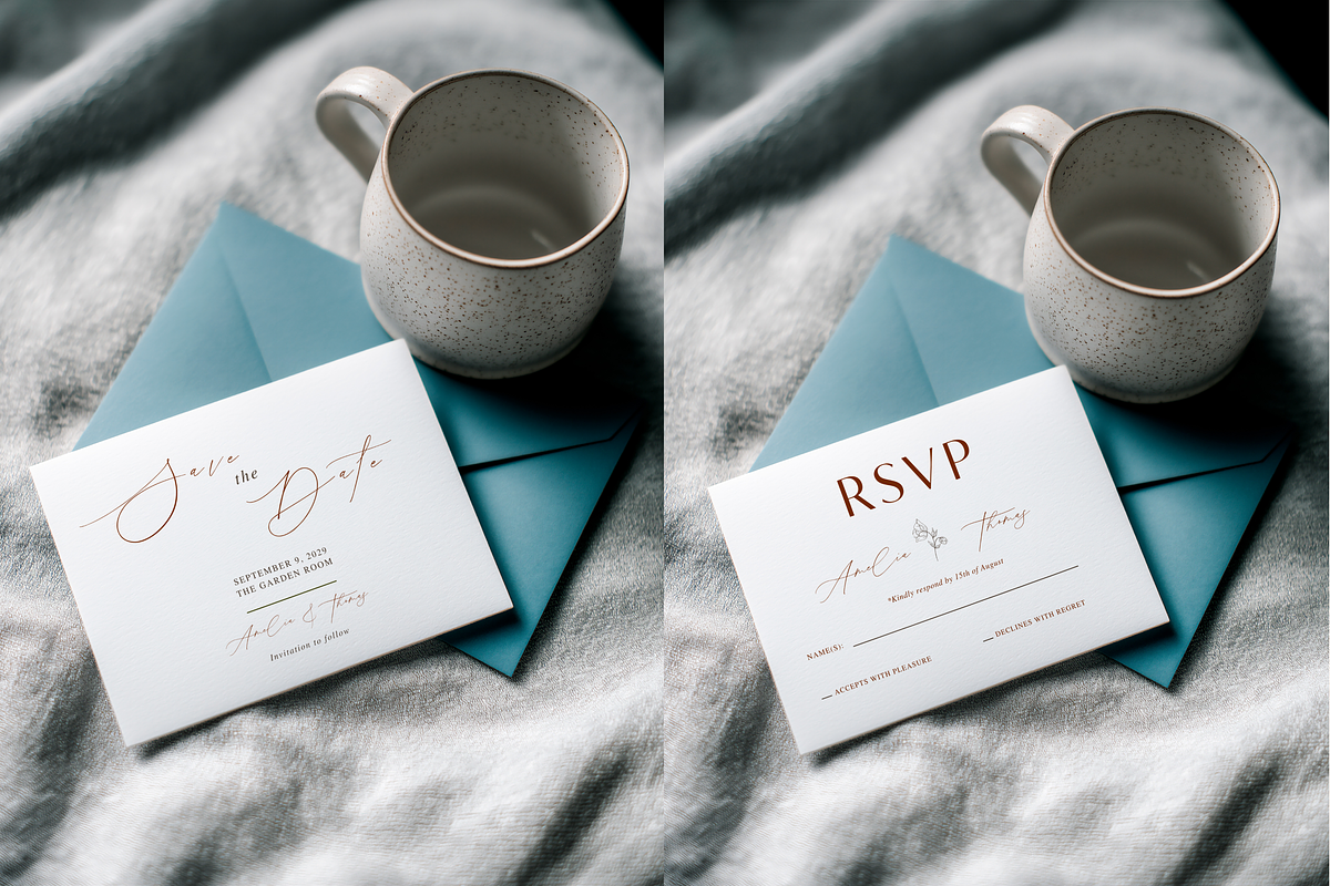 Neutral Gray 3.5x5 RSVP Card Mockup, a Product Mockup by Serenefeeling (Photo 2 of 6)