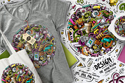 Design & Art Cartoon Doodle Big Pack, a Decorative Illustration by BALABOLKA (Thumbnail 5 of 10)