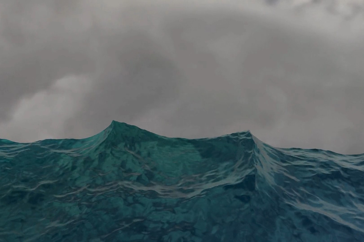 Realistic Dark Ocean Waves 3D Model, an Environmental 3D Model by Temer (Photo 4 of 5)