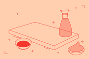 Sushi Vector Food Illustrations, a Food Illustration by TheFoodAtlas (Thumbnail 13 of 15)