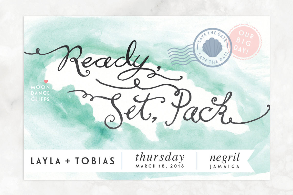 Island Wedding Save the Date, an Invitation Template by Two if by Sea Studios (Photo 2 of 3)