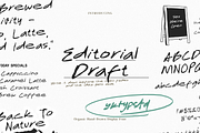 Editorial Draft - Hand Drawn Font, a Handwritten Font by Yktypstd (Thumbnail 2 of 9)