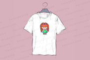 Cute Kawaii Chibi Girls Characters, a Person Illustration by Palau (Thumbnail 5 of 12)