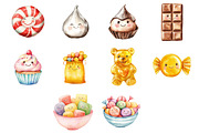 Kawaii Candy Clipart, a Seasonal Illustration by CitraGraphics (Thumbnail 4 of 6)