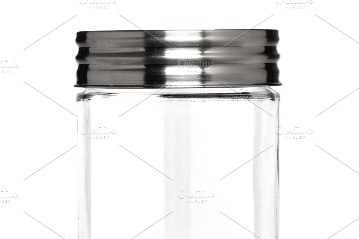 Clear Glass Jar with Metal Lid, a Packaging Mockup by Professional Assets (Photo 2 of 4)