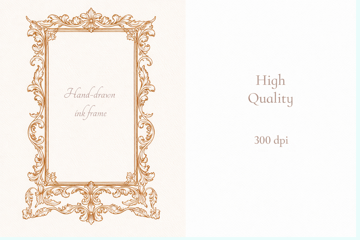 30 High Frames Illustrations, a Decorative Illustration by Rasgood (Photo 7 of 9)