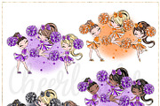 Cheerleader Hand Drawn Clipart, a Sport Illustration by Masha  Studio (Thumbnail 10 of 13)