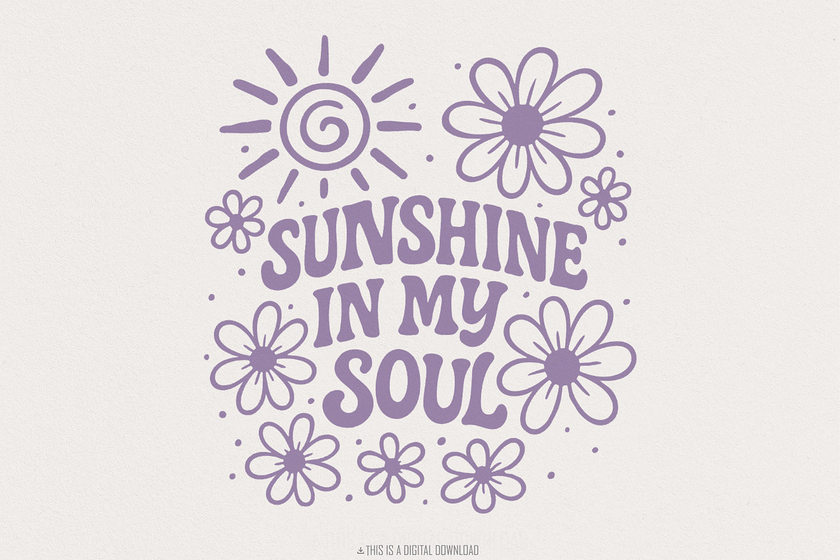 Sunshine In My Soul PNG, Retro, an Illustration by SharpMarketplace (Photo 1 of 9)