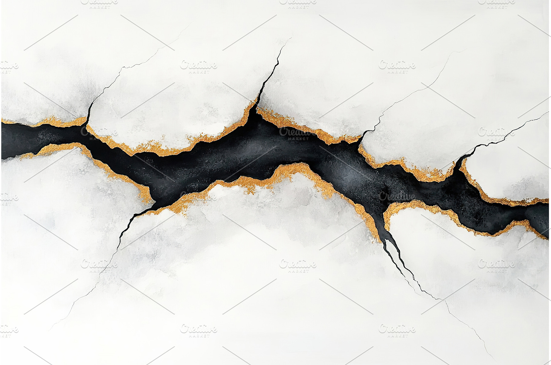 Abstract black and gold geometric, an Abstract Photo by Lermont51
